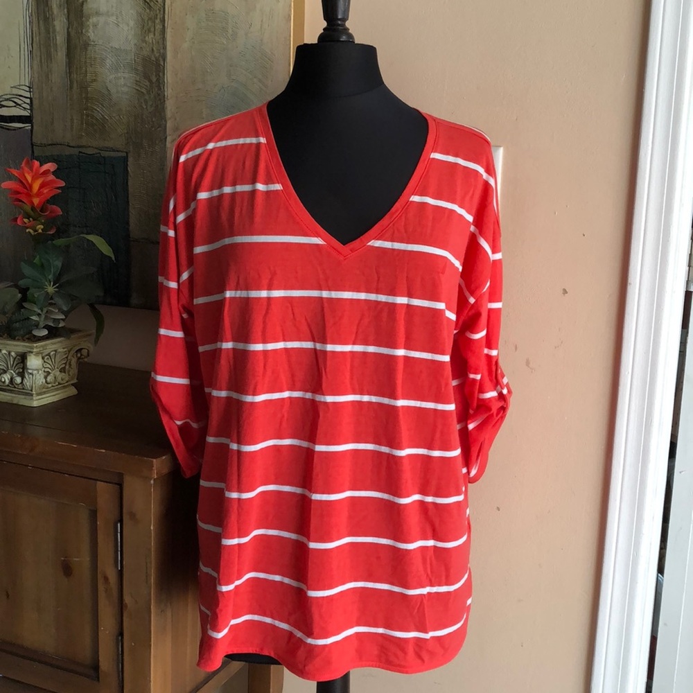 Nautica shirt 3/4 sleeves Sz L‎